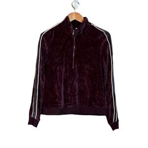 NWT! Fabletics Britt pullover. 1/4 zip & velour.